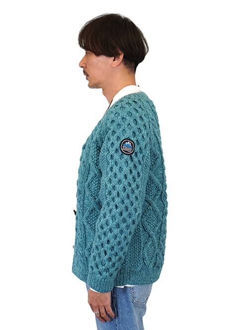 HIMALAYAN CLIMBER'S HANDKNIT - Turquoise