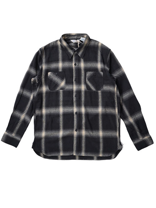 FIVE BROTHERS 「SAFARI」掲載 オンブレチェックシャツ - Black