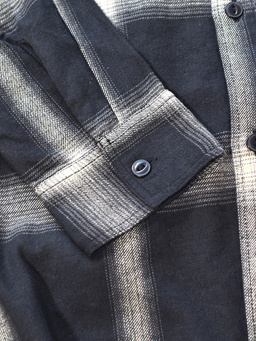 FIVE BROTHERS 「SAFARI」掲載 オンブレチェックシャツ - Black