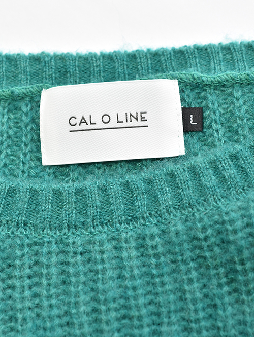CAL O LINE SAFARI掲載 モヘア クルーネック Green