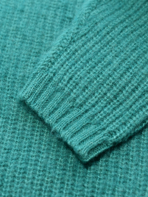 CAL O LINE SAFARI掲載 モヘア クルーネック Green