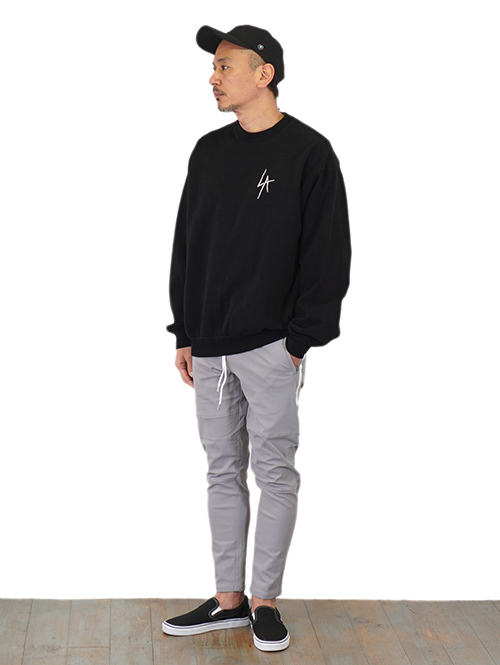 SERGEANT No.63003 メリルハイテンション サイドライン ジップポケジョグパンツ Grey