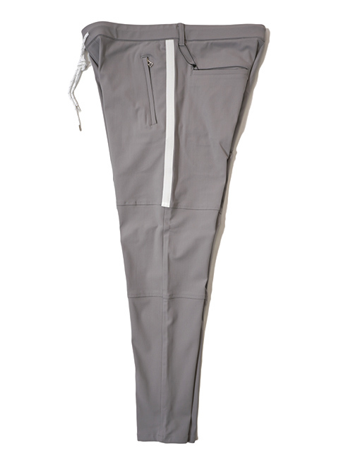 SERGEANT No.63003 メリルハイテンション サイドライン ジップポケジョグパンツ Grey