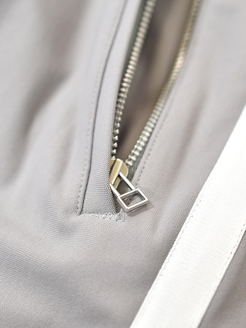 SERGEANT No.63003 メリルハイテンション サイドライン ジップポケジョグパンツ Grey