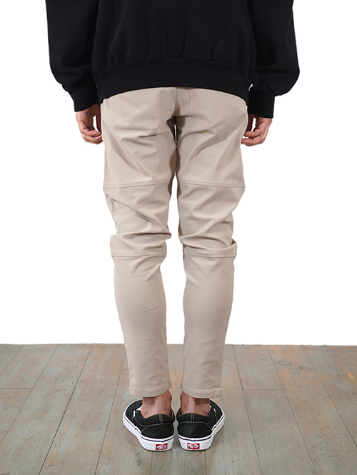 SERGEANT No.63003 メリルハイテンション サイドライン ジップポケジョグパンツ Biege 再入荷
