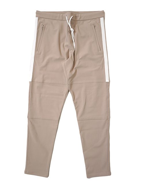 SERGEANT No.63003 メリルハイテンション サイドライン ジップポケジョグパンツ Biege 再入荷