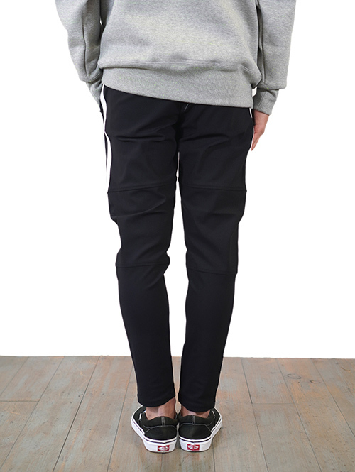 SERGEANT No.63003 メリルハイテンション サイドライン ジップポケジョグパンツ Black 再入荷