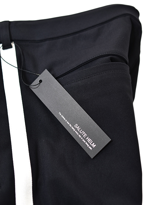 SERGEANT No.63003 メリルハイテンション サイドライン ジップポケジョグパンツ Black 再入荷