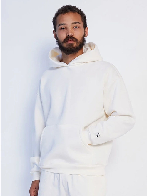 PacSun PacSun Off White Solid Hoodie