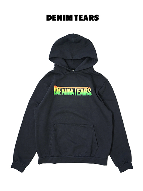 Denim Tears Black Logo Parka Black