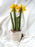 Amuseable Daffodil お花の縫いぐるみ　水仙　花　ぬいぐるみ　鉢植え
