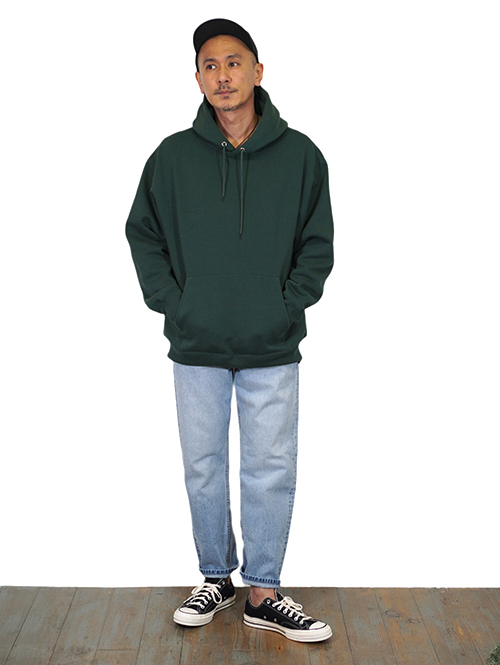 GOAT 15.5oz FLEECE PULL OVER HOODIE - Forest