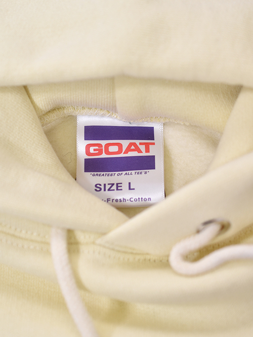 GOAT 15.5oz FLEECE PULL OVER HOODIE - Castard