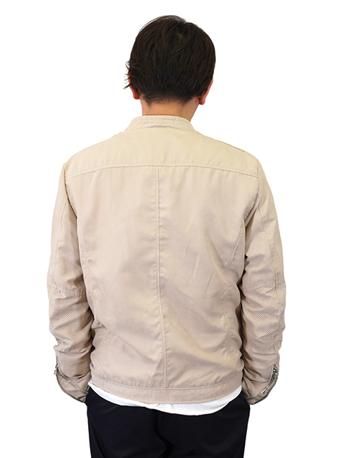 SSEINSE シングルライダース パンチングフェイクレザー Beige