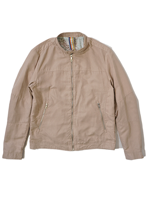 SSEINSE シングルライダース パンチングフェイクレザー Beige