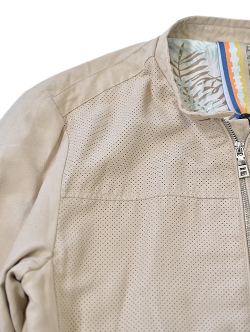 SSEINSE シングルライダース パンチングフェイクレザー Beige