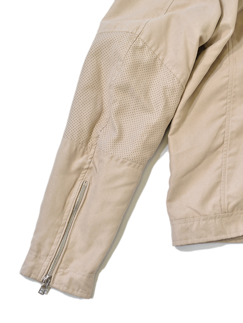SSEINSE シングルライダース パンチングフェイクレザー Beige