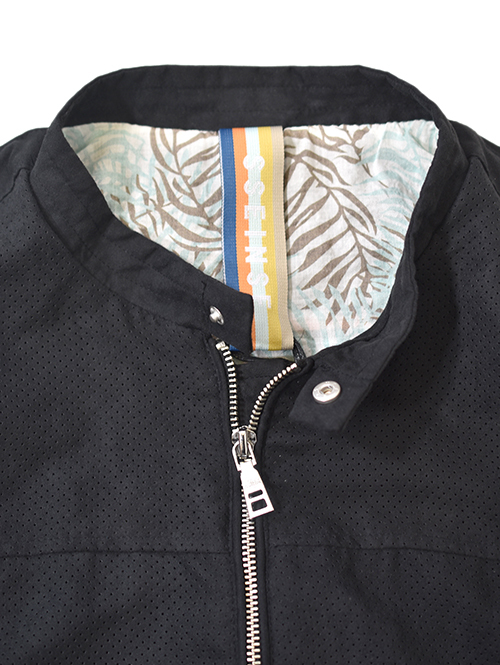 SSEINSE シングルライダース パンチングフェイクレザー Black