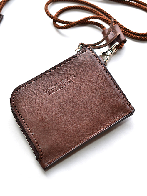 CROSSED ARROWS NECK WALLET BROWN　再入荷