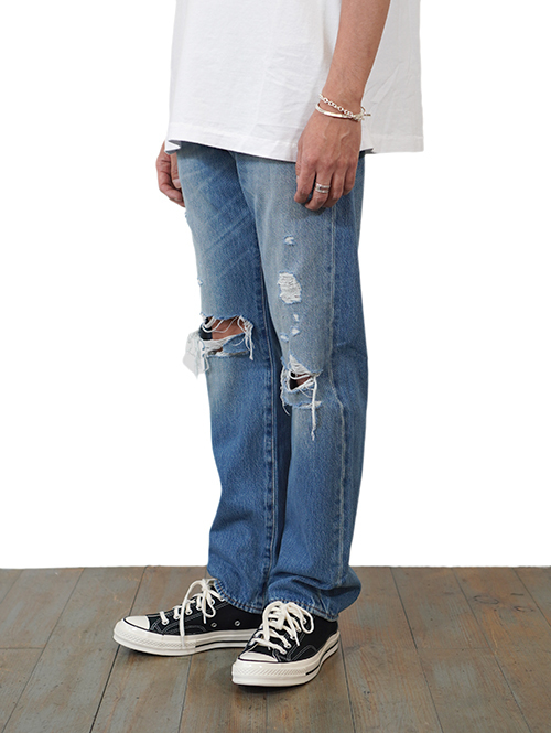 Levi's 501 150th Mid Indigo destructed Restock