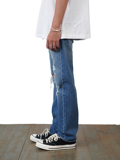 Levi's 501 150th Mid Indigo destructed Restock