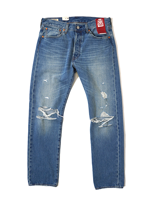 Levi's 501 150th Mid Indigo destructed Restock