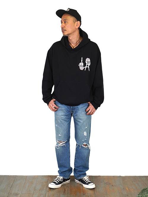 LOCAL AUTHORITY LA BONES TIL DEATH HOODED FLEECE