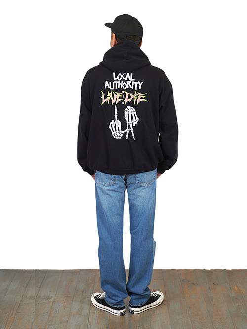 LOCAL AUTHORITY LA BONES TIL DEATH HOODED FLEECE