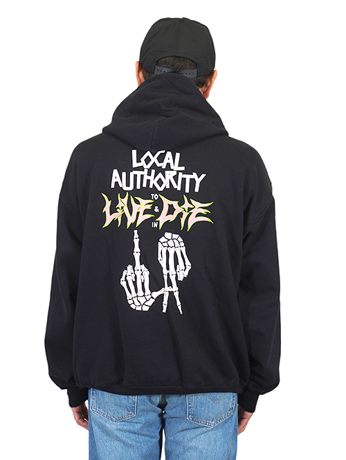 LOCAL AUTHORITY LA BONES TIL DEATH HOODED FLEECE