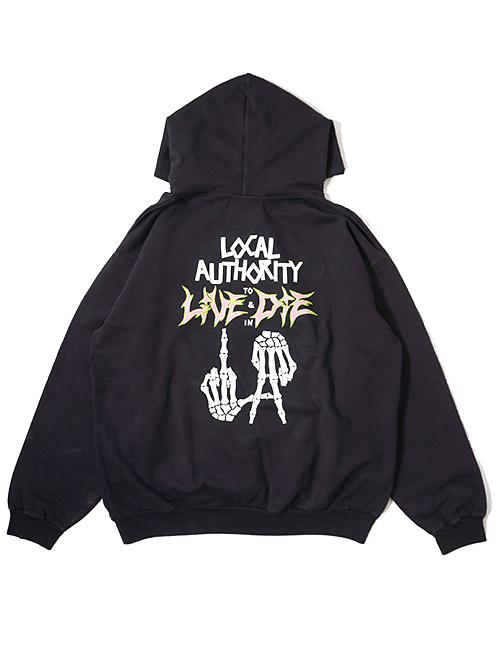 LOCAL AUTHORITY LA BONES TIL DEATH HOODED FLEECE