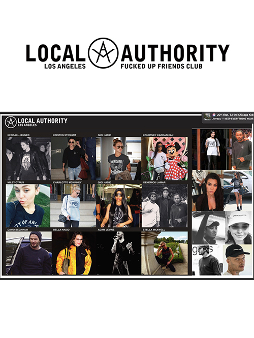 LOCAL AUTHORITY LA BONES TIL DEATH HOODED FLEECE