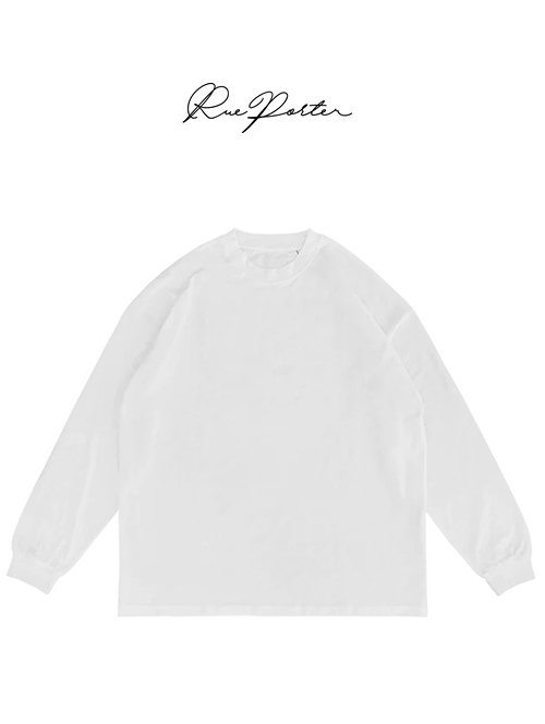 Rue Porter LUXURY LONG SLEEVE  T  - White