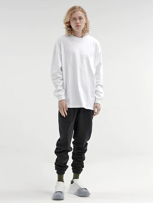 Rue Porter LUXURY LONG SLEEVE  T  - White