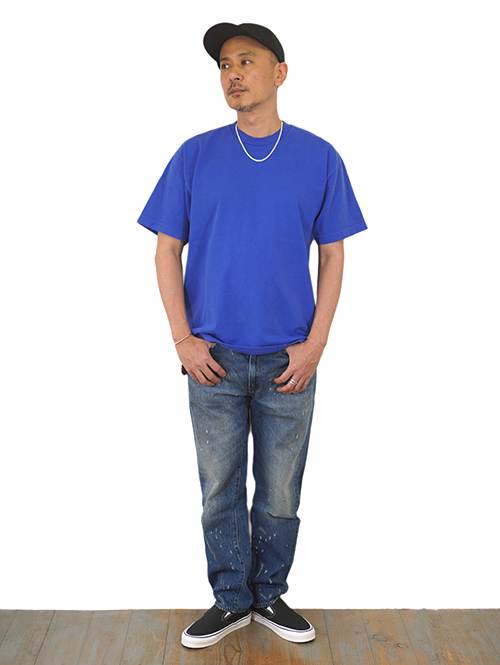 LOS ANGELES APPAREL  8.5oz Limited Edition TEE(BLUE)