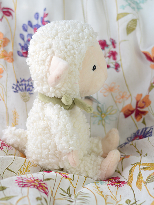 Jellycat Fuzzkin Lamb FUZ3L　緑のリボン　羊 ひつじ　ぬいぐるみ