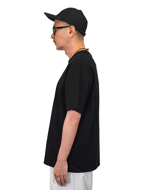 ELVIN(エルバイン）Hadar　ダブルフェイスジャージー　Tシャツ （Black）