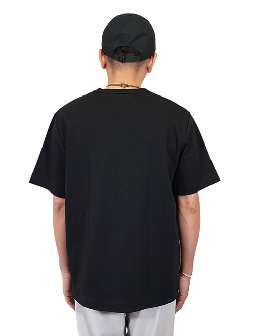 ELVIN(エルバイン）Hadar　ダブルフェイスジャージー　Tシャツ （Black）