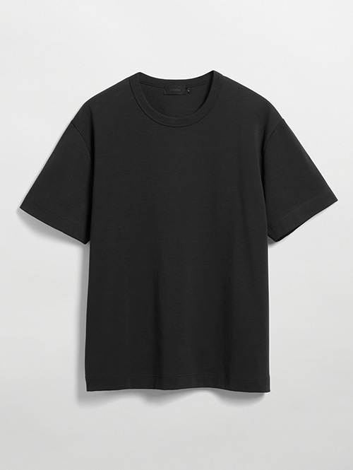 ELVIN(エルバイン）Hadar　ダブルフェイスジャージー　Tシャツ （Black）