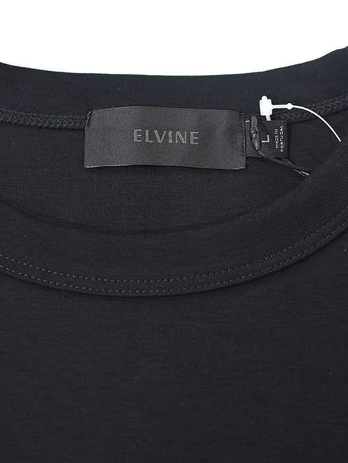 ELVIN(エルバイン）Hadar　ダブルフェイスジャージー　Tシャツ （Black）