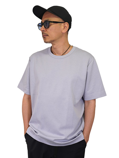 ELVIN(エルバイン)Hadar ダブルフェイスジャージー Tシャツ(Violet Ice)