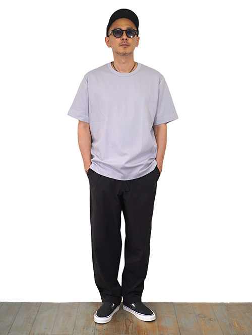 ELVIN(エルバイン)Hadar ダブルフェイスジャージー Tシャツ(Violet Ice)