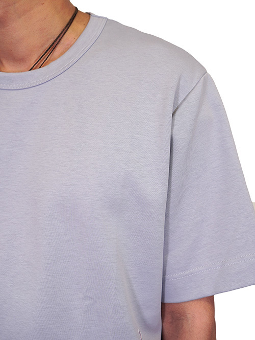 ELVIN(エルバイン)Hadar ダブルフェイスジャージー Tシャツ(Violet Ice)