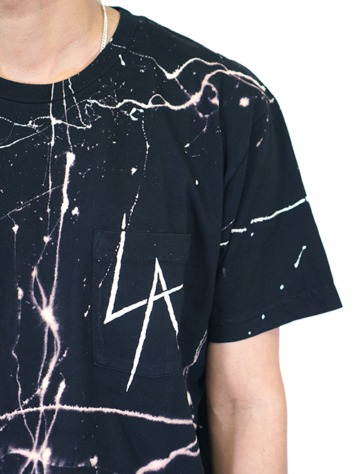 LOCAL AUTHORITY LA SLASH DESTROYED POCKET TEE