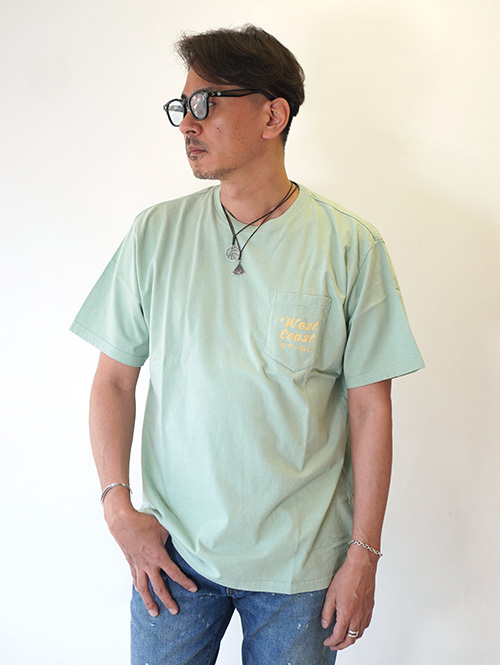 TURN ME ON WEST COAST SINGLE TWIN SLIDERS CLUB Tee Green
