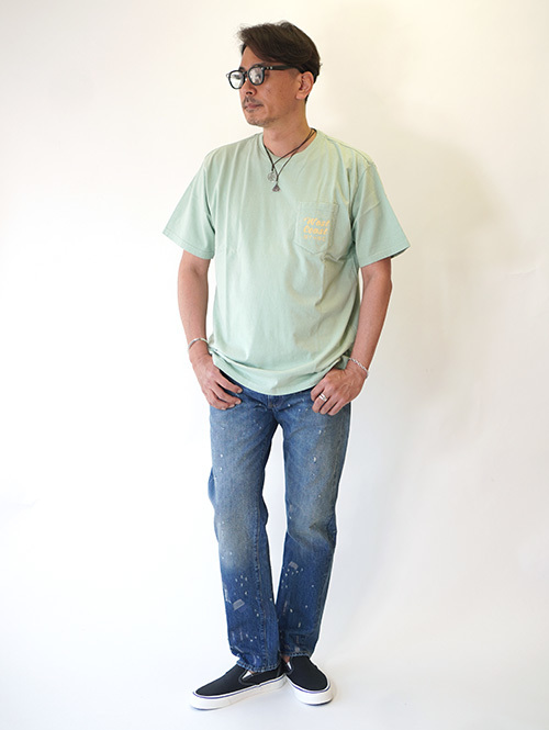 TURN ME ON WEST COAST SINGLE TWIN SLIDERS CLUB Tee Green