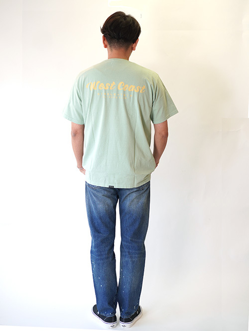 TURN ME ON WEST COAST SINGLE TWIN SLIDERS CLUB Tee Green
