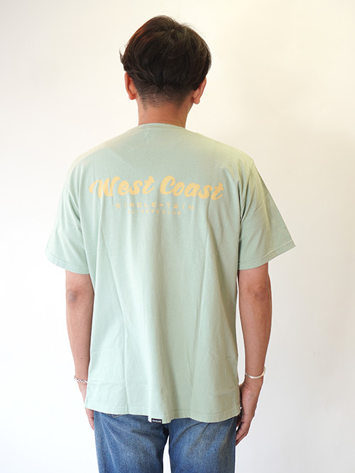 TURN ME ON WEST COAST SINGLE TWIN SLIDERS CLUB Tee Green