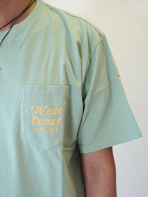 TURN ME ON WEST COAST SINGLE TWIN SLIDERS CLUB Tee Green