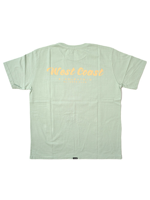 TURN ME ON WEST COAST SINGLE TWIN SLIDERS CLUB Tee Green