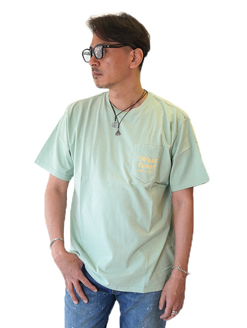 TURN ME ON WEST COAST SINGLE TWIN SLIDERS CLUB Tee Green